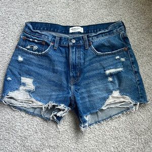 Abercrombie & Fitch Distressed Denim Shorts